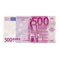 20 Guardanapos Nota de 500 Euros