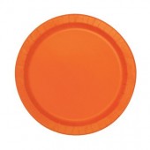 20 Pratos Laranja 17cm