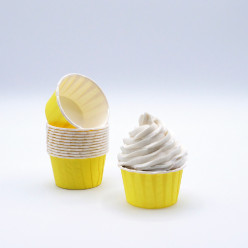 24 Cápsulas Cupcake Forno Amarelo