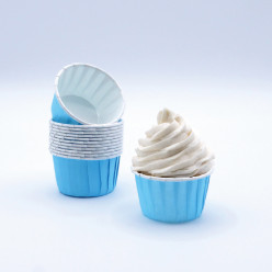 24 Cápsulas Cupcake Forno Azul Claro