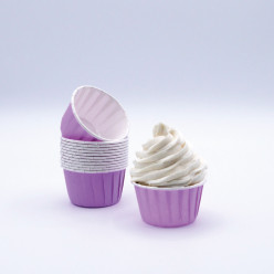24 Cápsulas Cupcake Forno Lilás