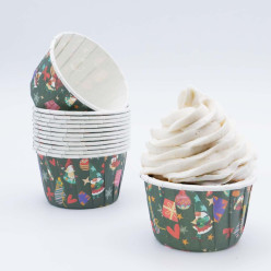 24 Cápsulas Cupcake Forno Natal