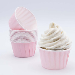 24 Cápsulas Cupcake Forno Rosa Bebé