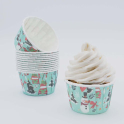 24 Cápsulas Cupcake Forno Snowman