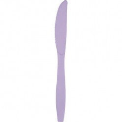 24 Facas Plástico Lilás