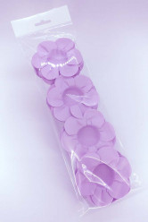 24 Forminhas Papel Flores Lilás