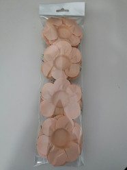 24 Forminhas Papel Flores Salmão