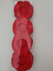 24 Forminhas Papel Flores Vermelho