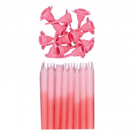 24 velas azuis + 12 bases