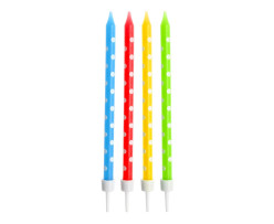 24 Velas Coloridas Dots
