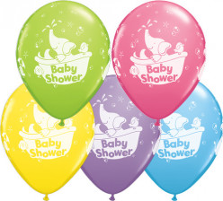 25 Balões Latex Baby Shower Elefante 11"