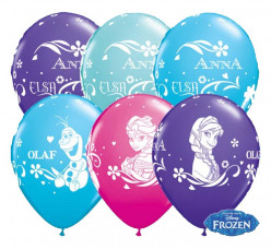 25 Balões Latex Frozen Sortidos 11''