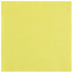 25 Guardanapos Amarelo Claro