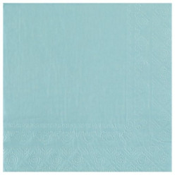 25 Guardanapos Azul Claro