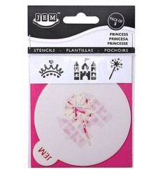 3 Stencil Princesas JEM