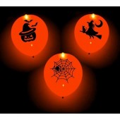 4 Balões LED Latex Halloween