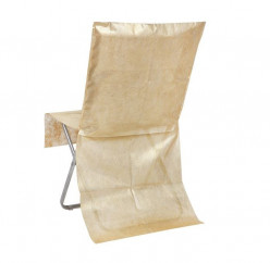 4 Capas Cobre Cadeiras Simples Dourado