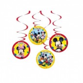 4 Espirais Decorativas Mickey Clubhouse