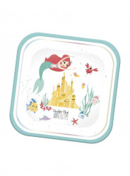 4 Pratos Ariel Under the Sea 24cm