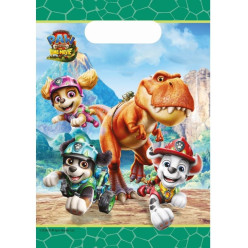 4 Sacos Brinde Papel Patrulha Pata Dinossauros