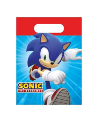 4 Sacos Papel Sonic The Hedgehog