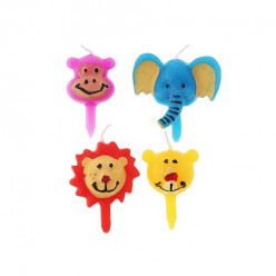 4 Velas Animais da Selva