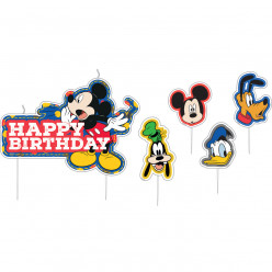 4 Velas aniversário  Mickey e Amigos