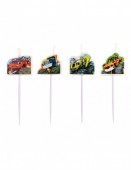 4 Velas Blaze Monster Machines