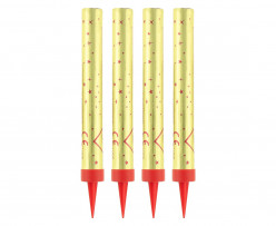 4 Velas Foguetes Sparklers 12cm