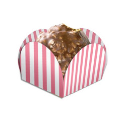 40 Forminhas Pétala Rosa Riscas