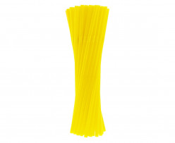 40 Palhinhas Flexíveis Amarelas
