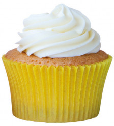 45 Cápsulas Cupcake Amarelas