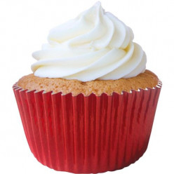 45 Cápsulas Cupcake Vermelhas