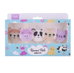 5 Velas Animais Kawaii PME