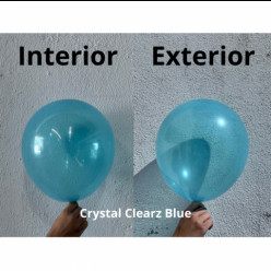 50 Balões Crystal ClearZ Azul 11"