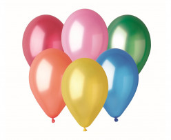 50 Balões Metalizados Sortidos 13" (33cm)