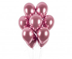 50 Balões Rosa Shiny 13