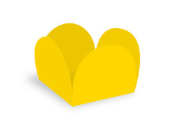 50 Forminhas Pétala Amarela