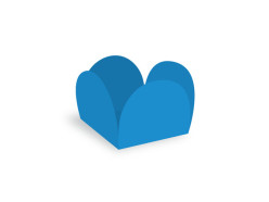 50 Forminhas Pétala Azul Royal