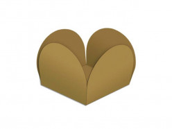 50 Forminhas Pétala Dourada