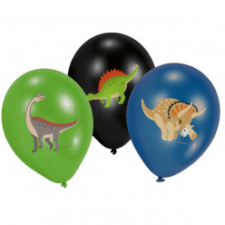 6 Balões Happy Dinosaur
