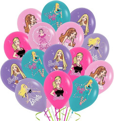 6 Balões Latex Barbie
