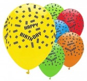 6 Balões Latex blocos Lego