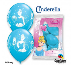 6 Balões Latex Cinderela Princesas