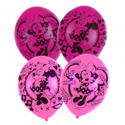 6 Balões Latex Minnie