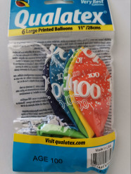 6 Balões Látex Nº 100 Sortidos
