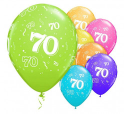 6 Balões Látex Nº 70 Sortidos