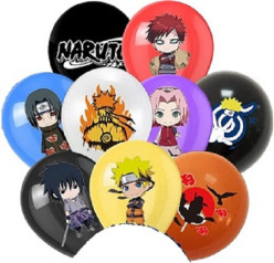 6 Balões Latex Naruto