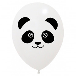 6 Balões Latex Panda