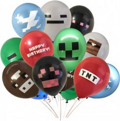 6 Balões Minecraft
